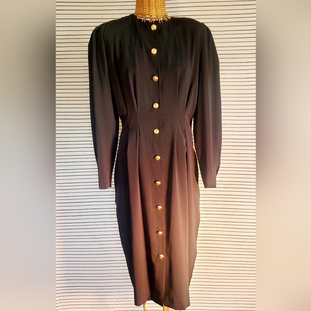 90s VINTAGE BLACK DRESS